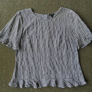 Talbots Gingham Top- M
